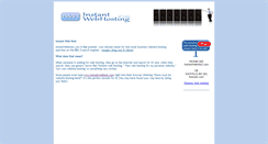 Desktop Screenshot of instantwebhost.com